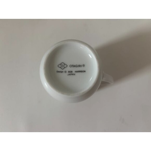 OTAGIRI Bob Harrison White Persian Cat Mug Japan Vintage 1980s 4” Porcelain Cup - Picture 4 of 4